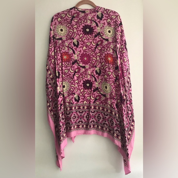 Free People Vibrant Pink and Purple Kimono - Picture 4 of 11